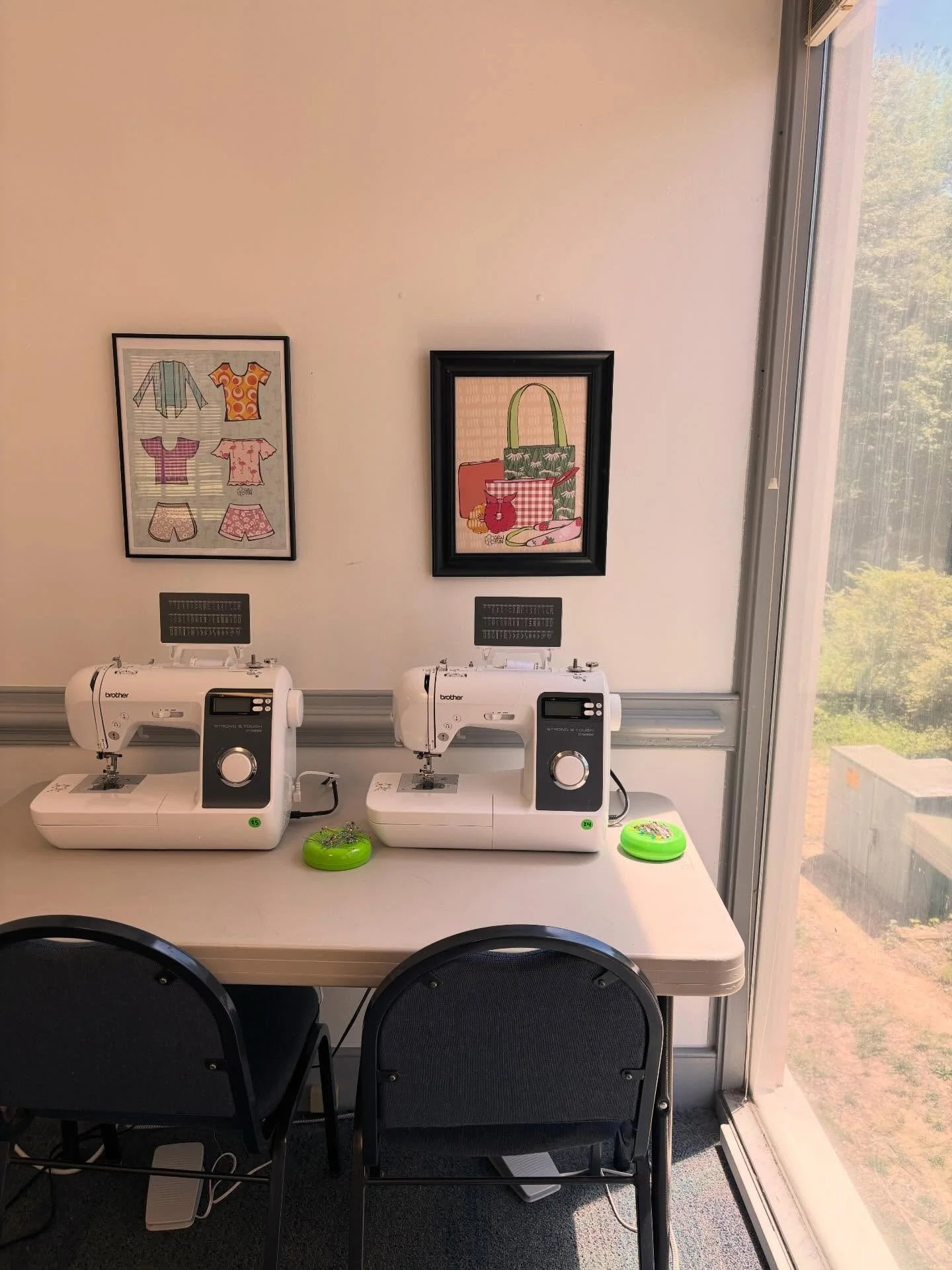 First week of camp starts tomorrow 🧵The studio is set and we are ready to SEW!