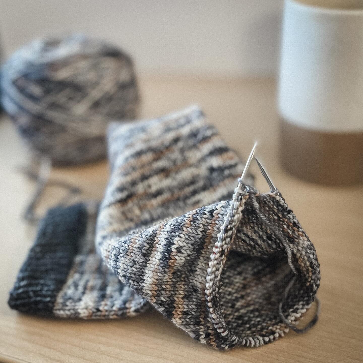 Feeling inspired today. Thinking a lot about the move and what I want my life to be like in Japan. I can&rsquo;t wait to be able to slow down have more time for myself and my family. 
Knitting some socks for Adam with one of @potionsandpurls sock kit