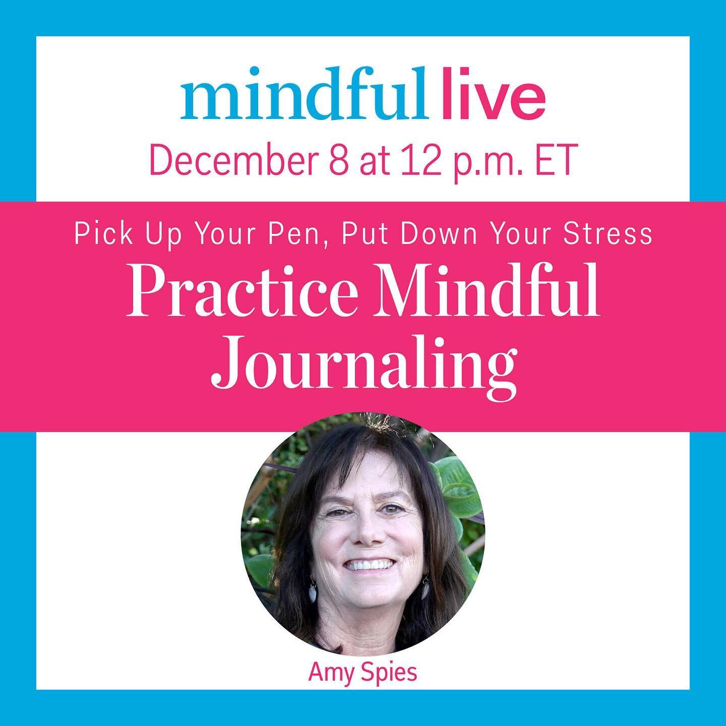 &ldquo;Perhaps I write for no one. Perhaps for the same person children are writing for when they scrawl their names in the snow.&rdquo; -Margaret Atwood  Join me on December 8 at 12 p.m. ET for my Mindful Live session on journaling. @mindfulmagazine