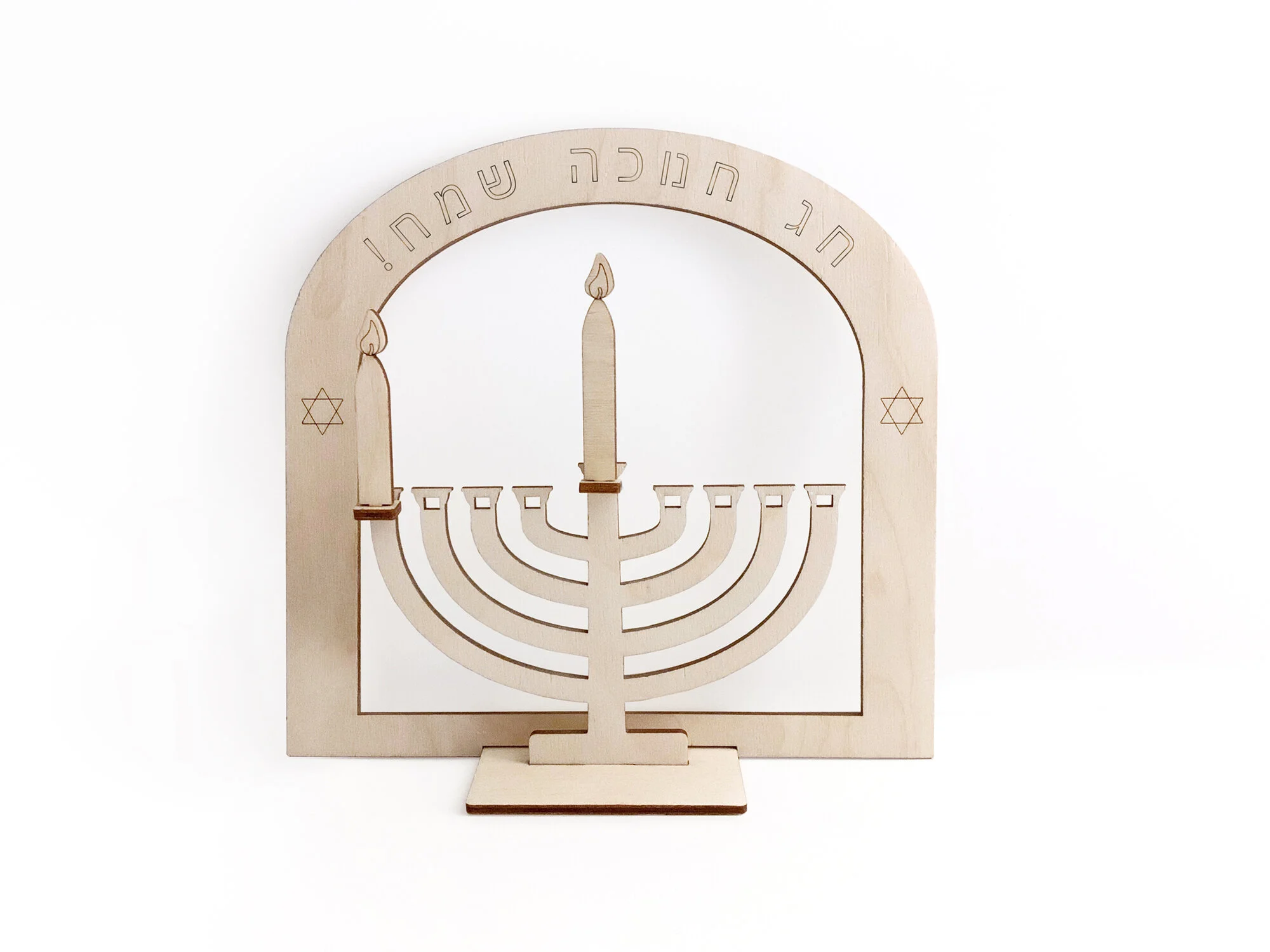 DIY Wooden Menorah Kit for children — scienceSeeds