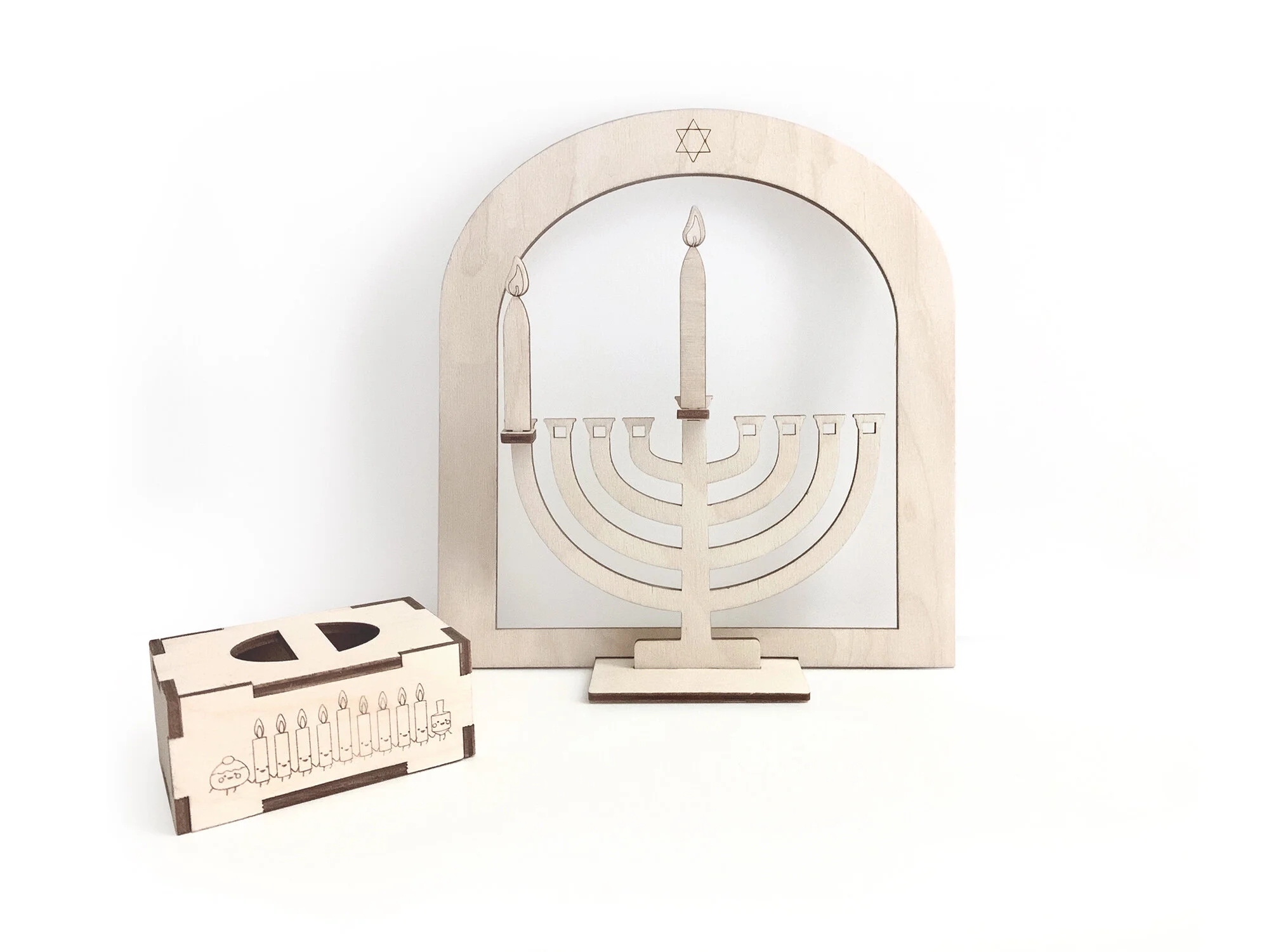 DIY Wooden Menorah Kit for children — scienceSeeds