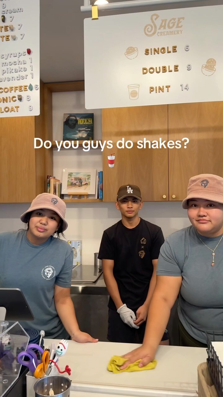 No shakes 🥤, only shakes 🍑
Real talk - no blenders means less cleanup means happier staff means less turnover means better business ya dig!!
Mahalo for supporting your local 🍑’s
#hawaii #icecream #hawaiidesserts #smallbusiness #localmade