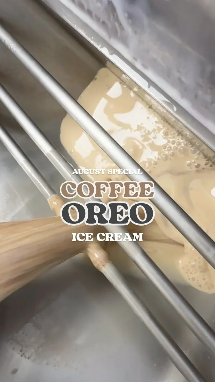 ✨☕️ COFFEE OREO — @chadlouscoffee espresso ice cream with @oreo chunks folded throughout.
Let a coffee lover know! 🤎 Available thru the end of August.
Mahalo for your continued support 🫶 the small-business life isn’t easy but we&rsquo