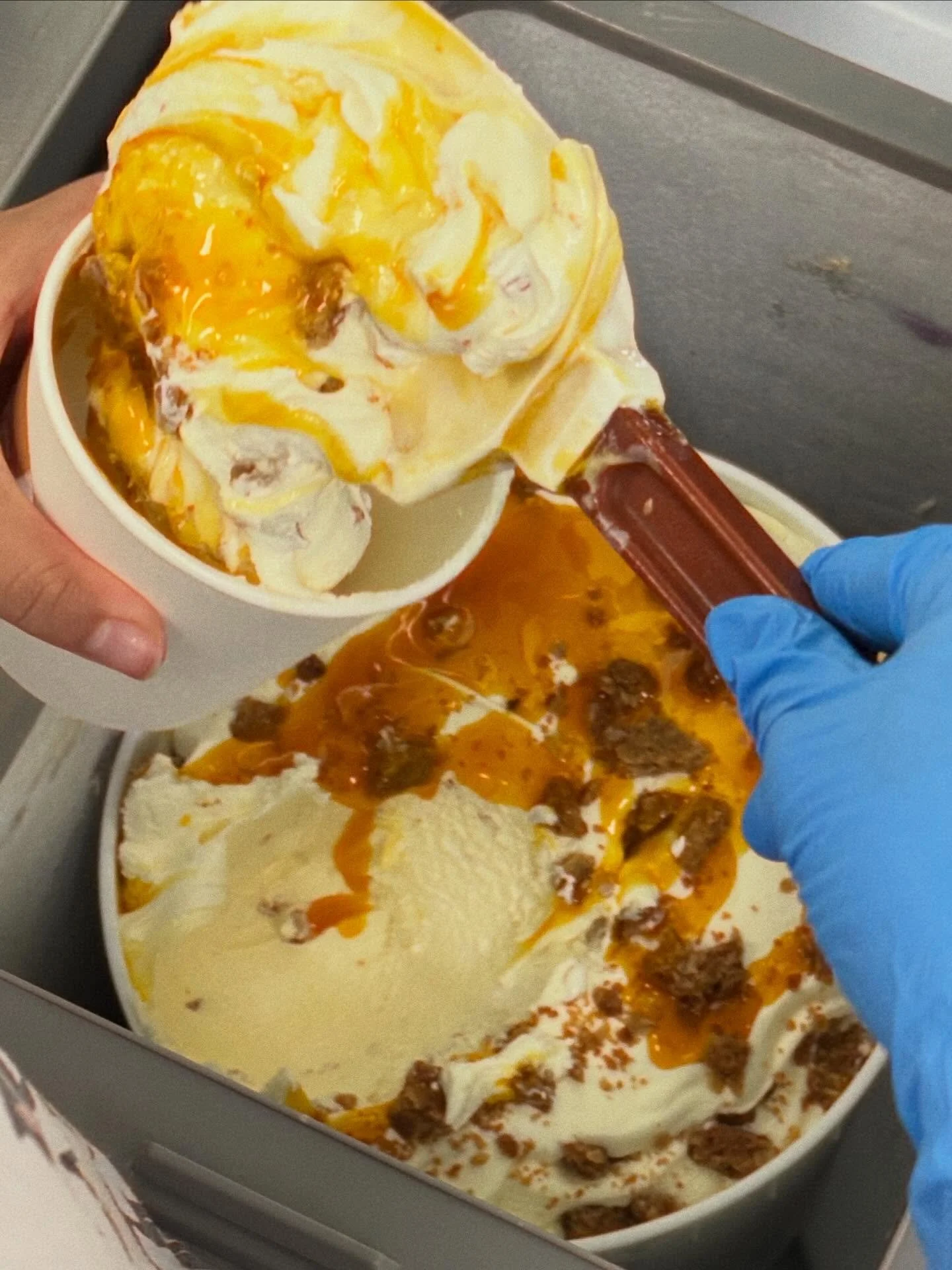 ✨LILIKOʻI CRUMBLE ~ housemade liliko&rsquo;i jam &amp; oat-cinnamon crumble swirled in a cream cheese ice cream 🍨 one of our seasonal flavors available in pints &amp; scoops at the shop!

C u r r e n t  F l a v o r s

Lā&rsquo;ie Snow Cream
Cookies 