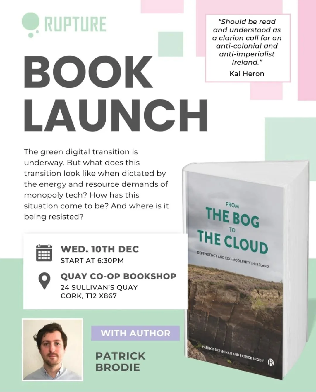 Rupture event: From the Bog to the Cloud Book Launch