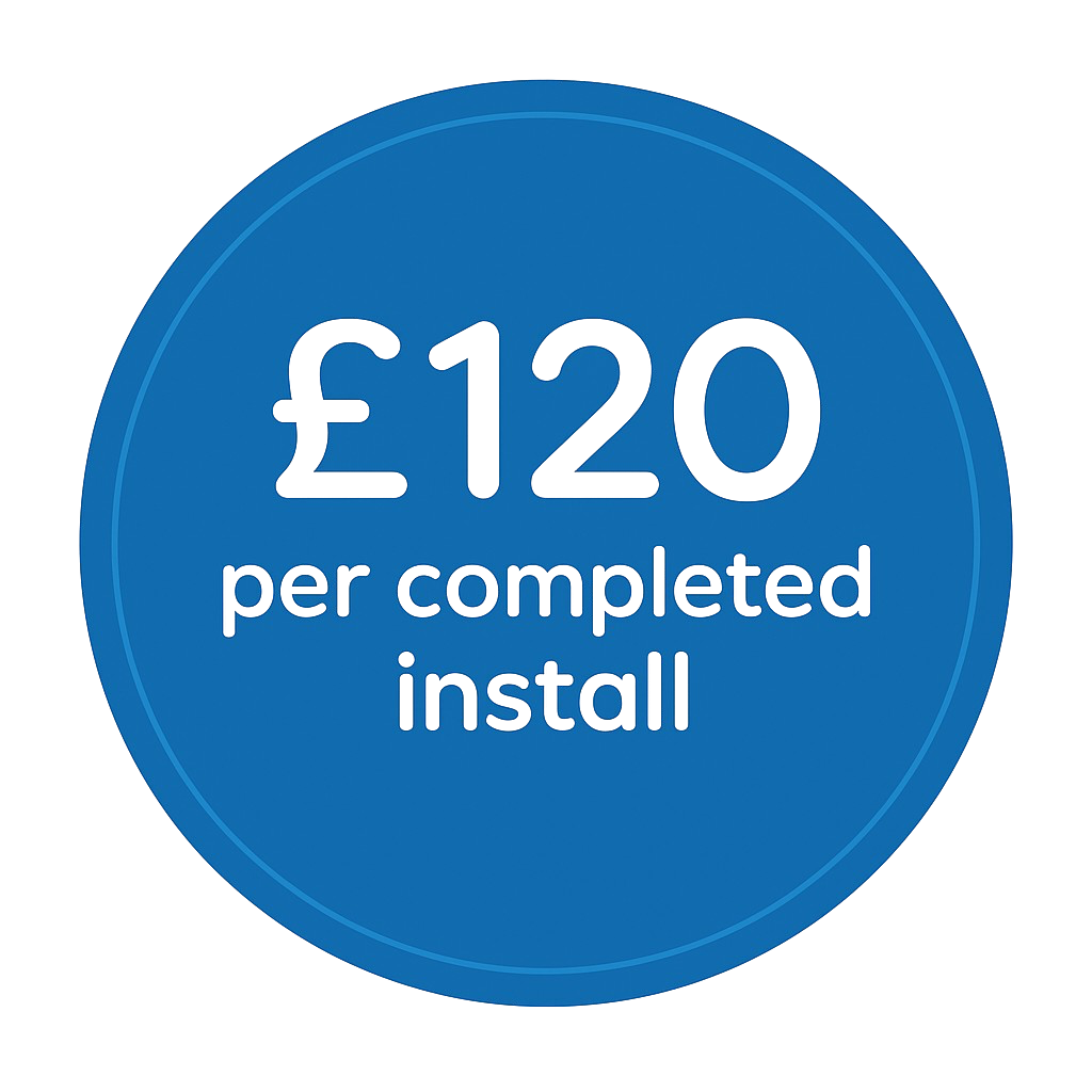 £120 per completed install