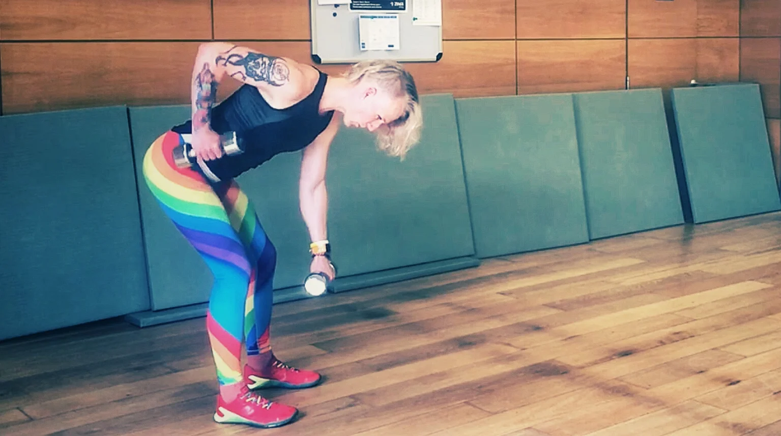 Alternating Bent-Over Dumbbell Row