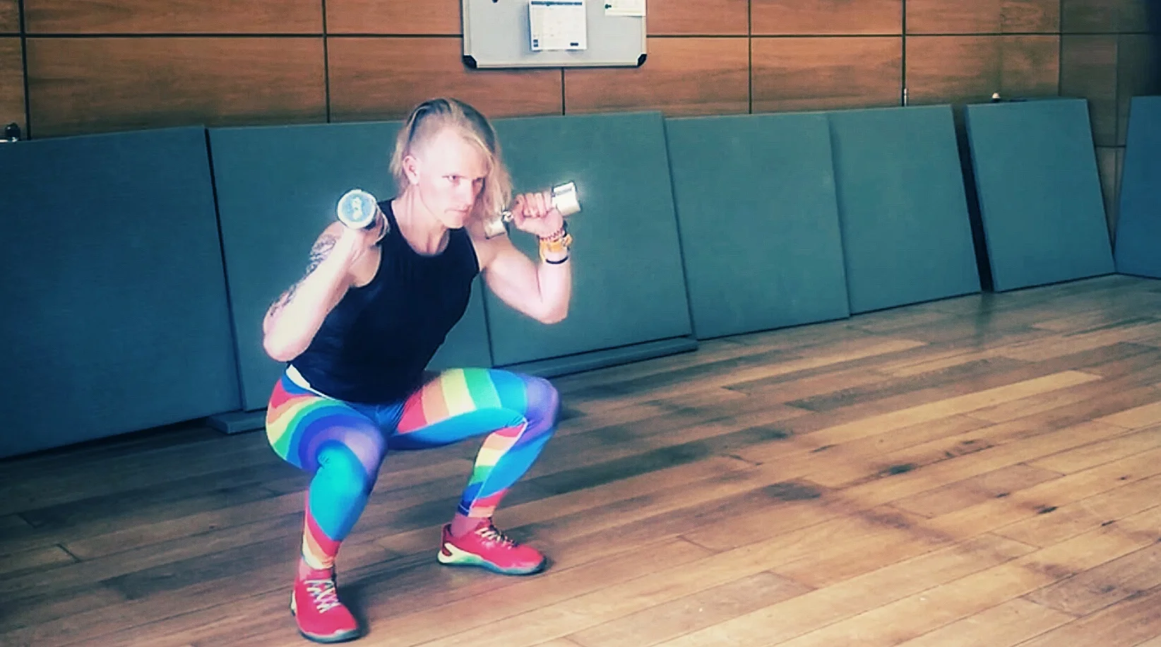 Dumbbell Front Rack Squat