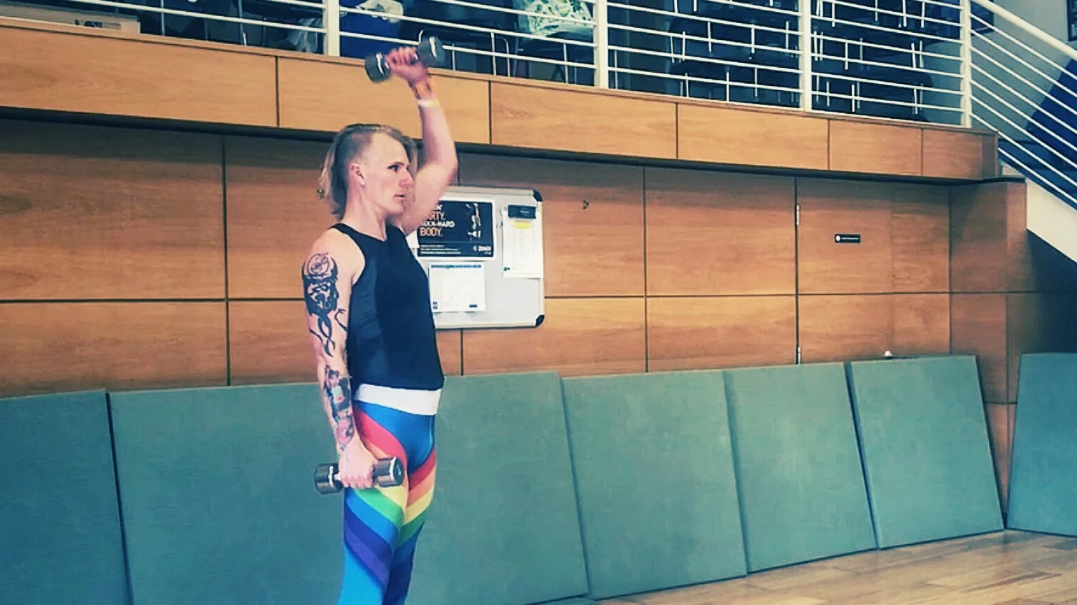 Dumbbell Curl to Press: Alternating