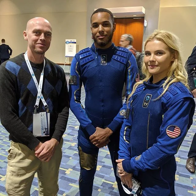 Having an #amazing second day at the #internationalastronauticalcongress !! Got to check out the new @virgingalactic #spacesuits . They look even more incredible and comfortable up close than they do in photos. Great job @underarmour !! Hoping I am l