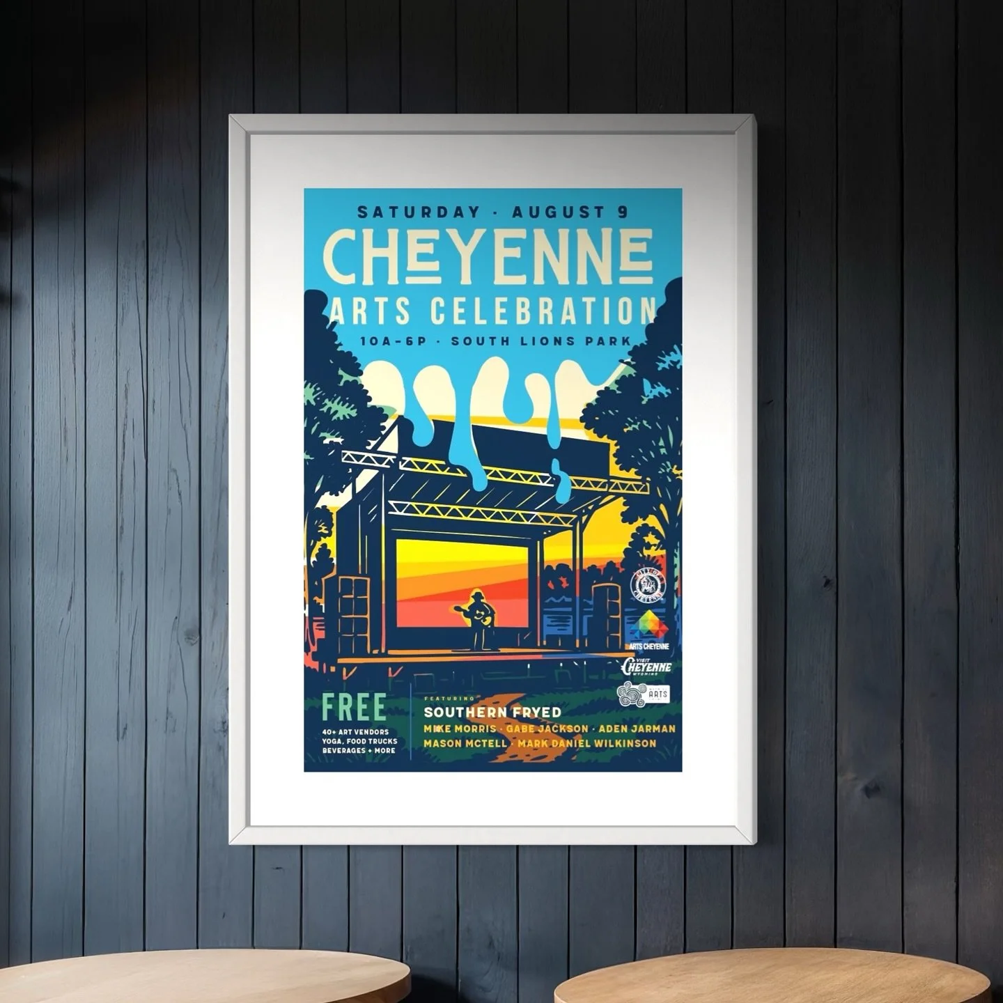 Not sure who keeps letting me do this, but somehow I got to whip up look/feel for this year&rsquo;s Cheyenne Art Celebration again. Zero complaints. Full honor. Max color. 🧡☺️

This one&rsquo;s loud, bright, and ready to party&hellip; just like the 