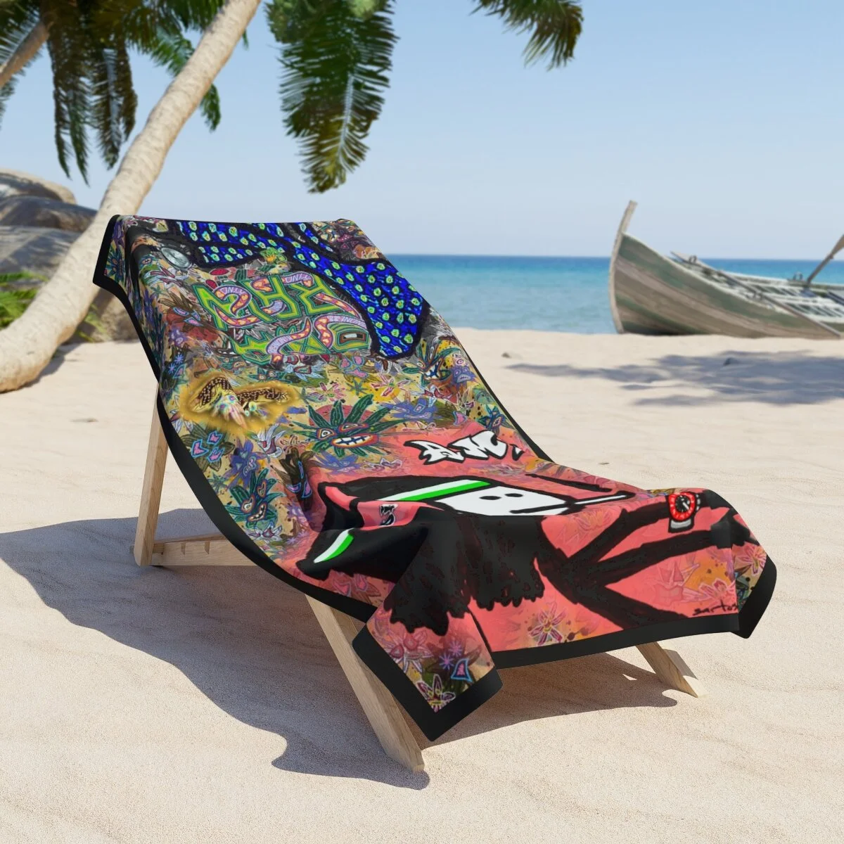 Mfers 8778 Beach Towel by RabidArtWork