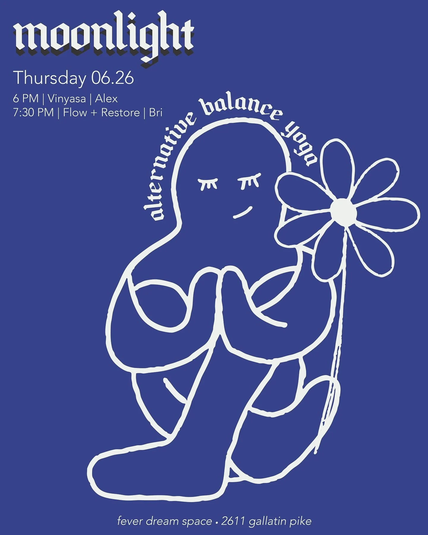 Thursday June 26, 6PM &amp; 7:30PM

Mark your calendars and come wind down after work with our FOURTH round of Alternative Balance Yoga classes on Thursday June 26, starting at 6PM!

As always, Alternative Balance offers accessible donation based com