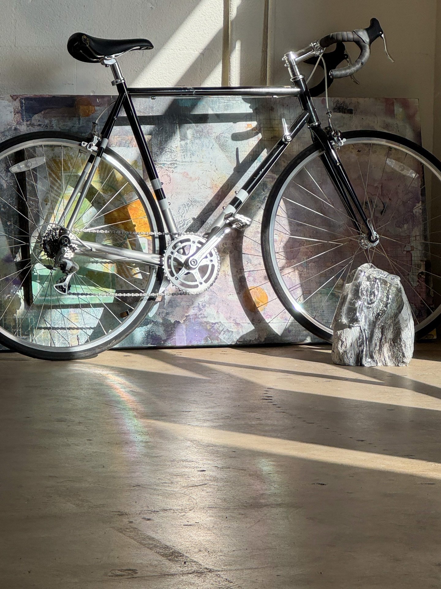 Saturday July 26 2025

Magical morning vibes by this @_reneangelo &amp; @sweatyglass collaboration piece before @alternativebalanceyoga at 10AM. 

This piece debuted last month at their show MELT and was the talk of the evening. An experiment with a 