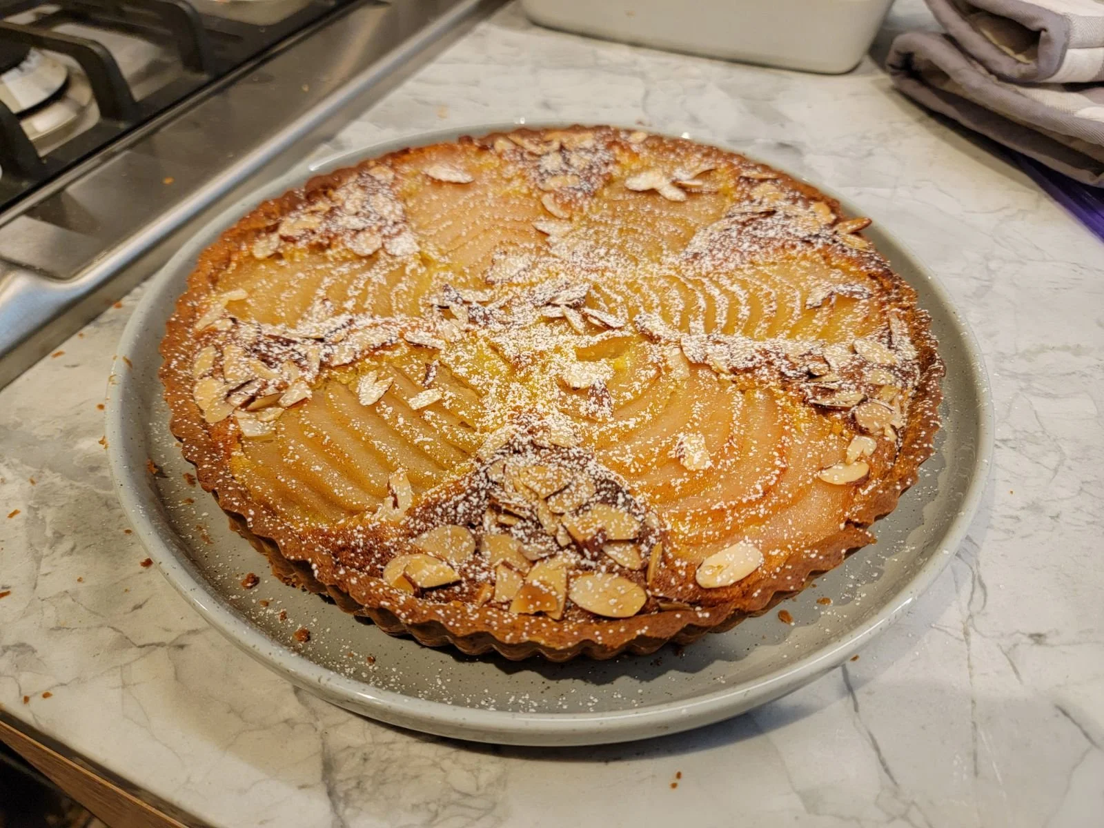 1.28.24 pear frangipane tart