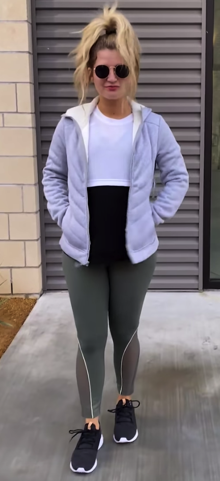  Active two-fer muscle tank with keyhole back.   Featured on you tube.   https://www.youtube.com/watch?v=nu9UIeCjXcI 