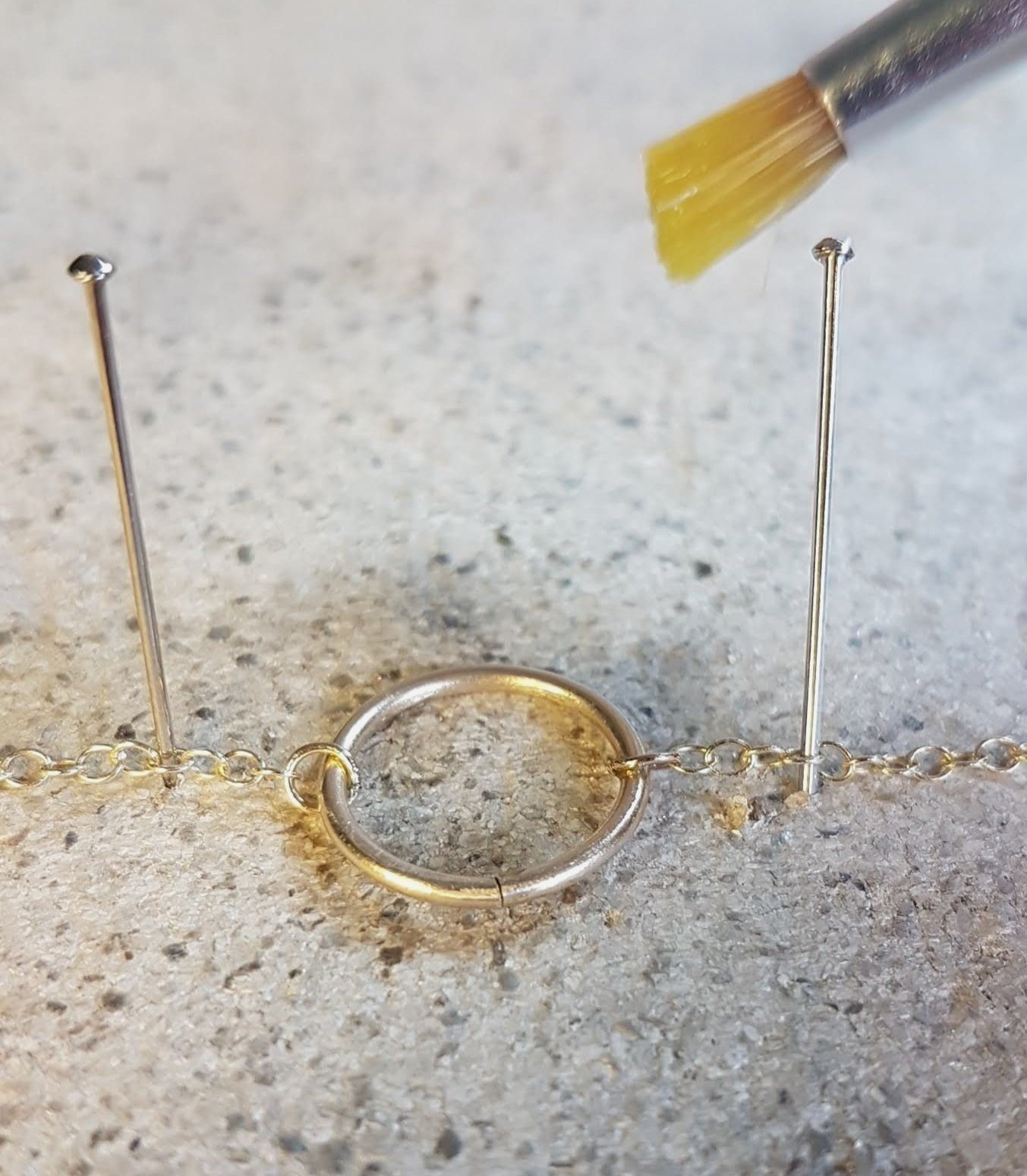 Soldering the Gold Halo Pendant 