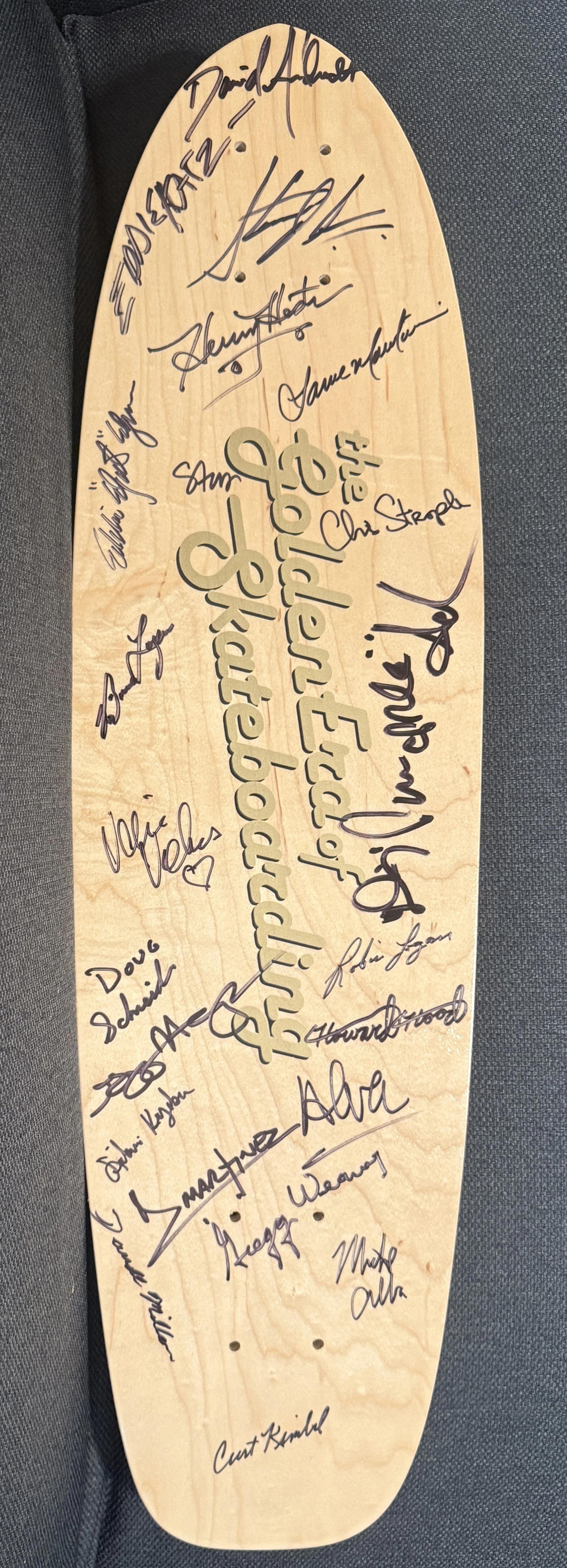 GES OLSON BOARD SIGNED BY CAST
