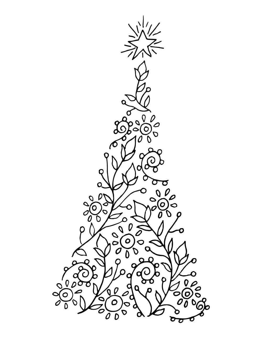 O Christmas Tree - 1 Color Print — Valerie Lorimer o-christmas-tree-1-color-print-valerie-lorimer