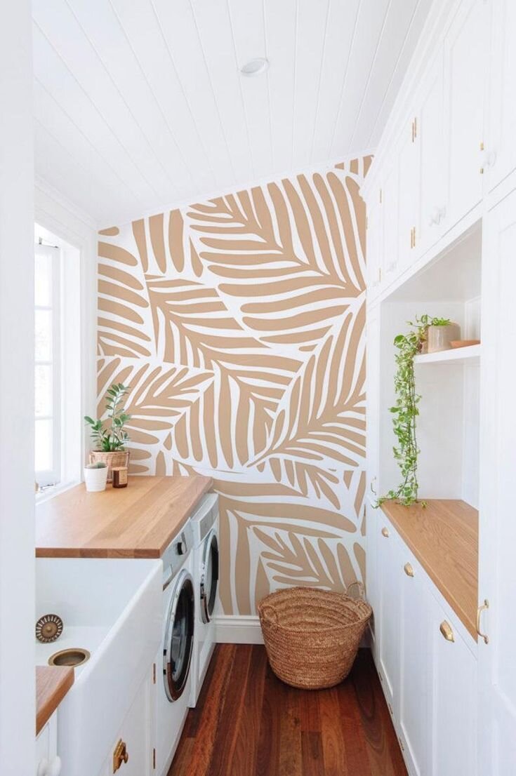 This Mudroom Makes a Case for Unconventional Wallpaper