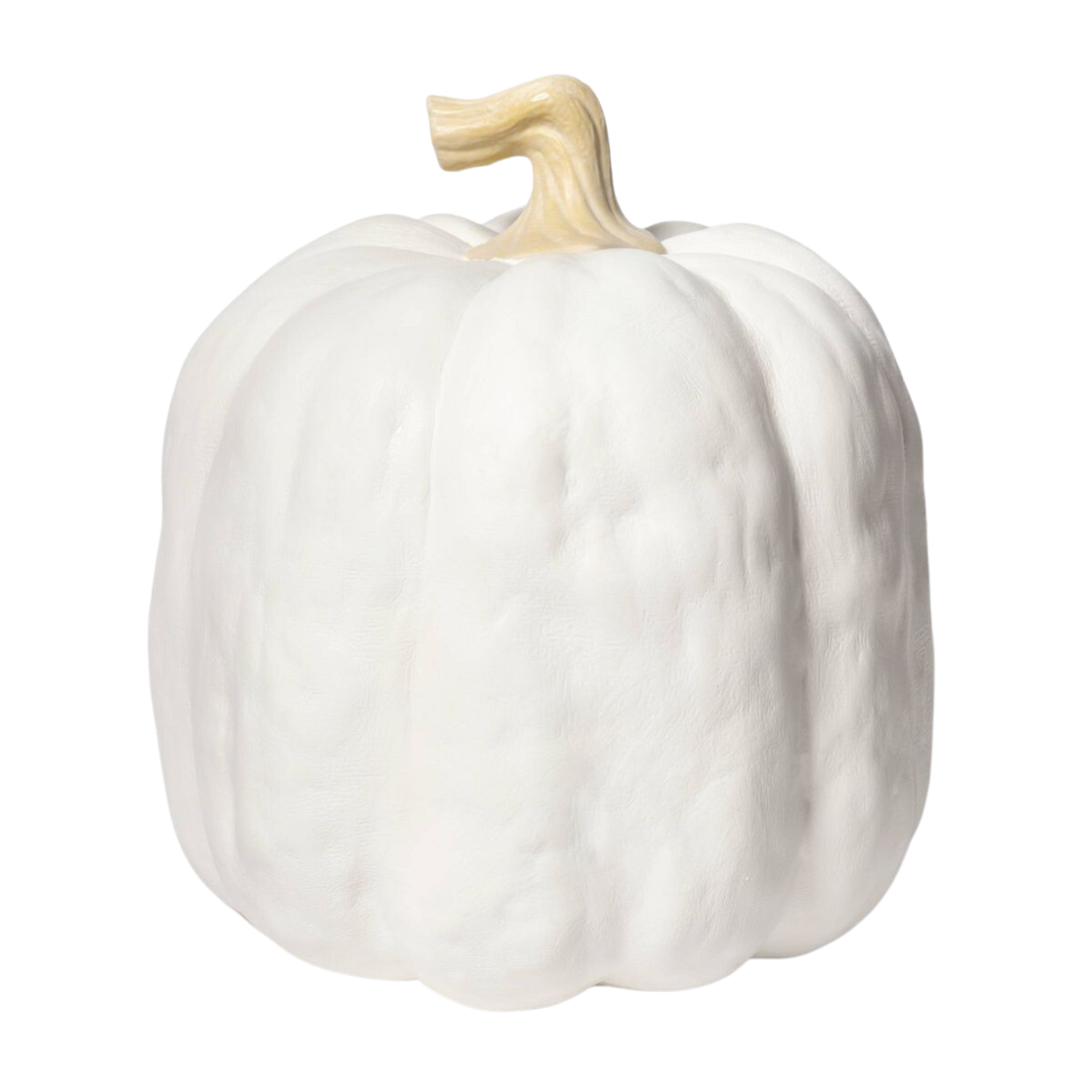 Medium White Porch Pumpkin