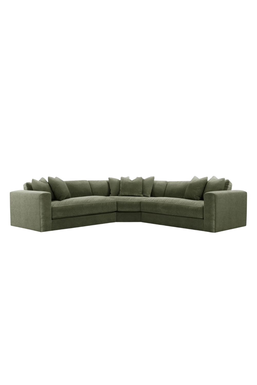 Moss Velvet Couch