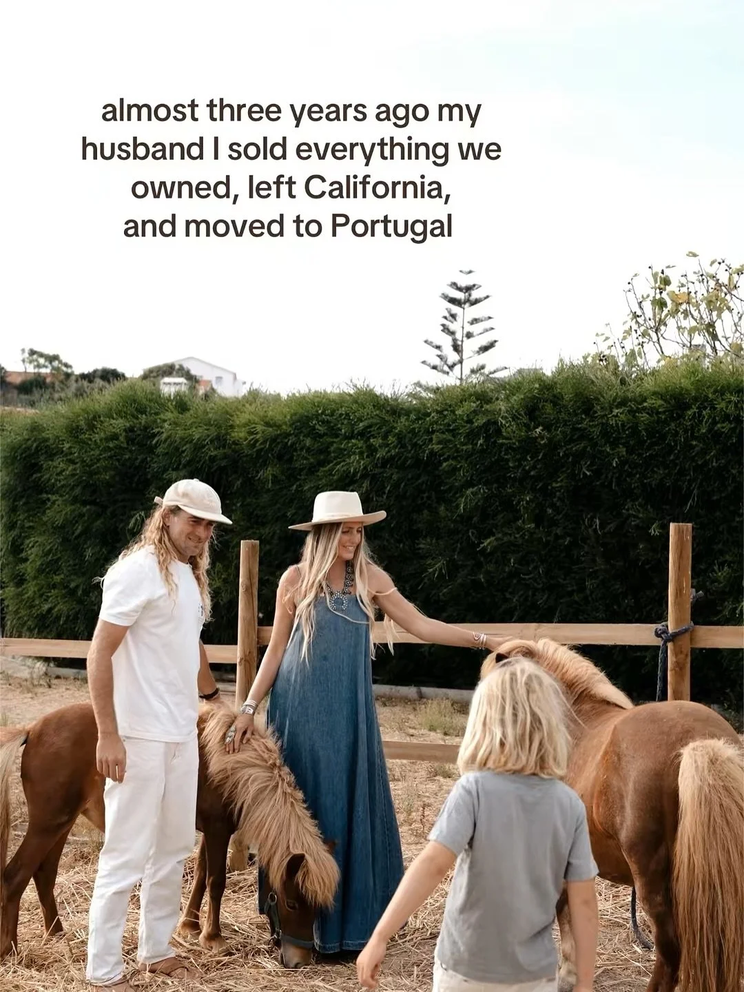 Three years ago, my husband and I sold almost everything we owned and moved to Portugal.🌵

 We found the most amazing farm by the sea and are living out our dream of being surrounded by animals, nature, peaceful quiet and some of the best surf in th