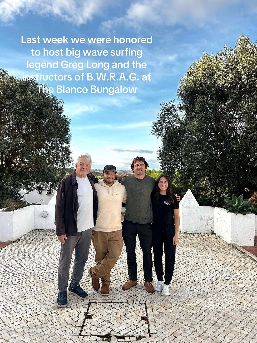 Last week we were honored to host big wave surfing legend Greg Long, and the instructors of B.W.R.A.G. at The Blanco Bungalow.🌵🌊

Greg founded BWRAG to improve ocean safety, preparedness, and leadership in the big wave surf community after the trag