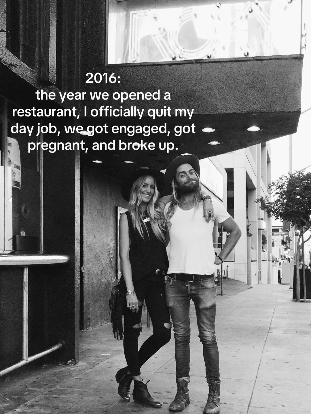 2016: the year we opened a restaurant, I quit my day job, we got engaged, got pregnant, and broke up. 💔

In 2016, we were just two kids living our best lives in Venice Beach, California. 

I was a fashion girl, repping clothing brands, traveling the