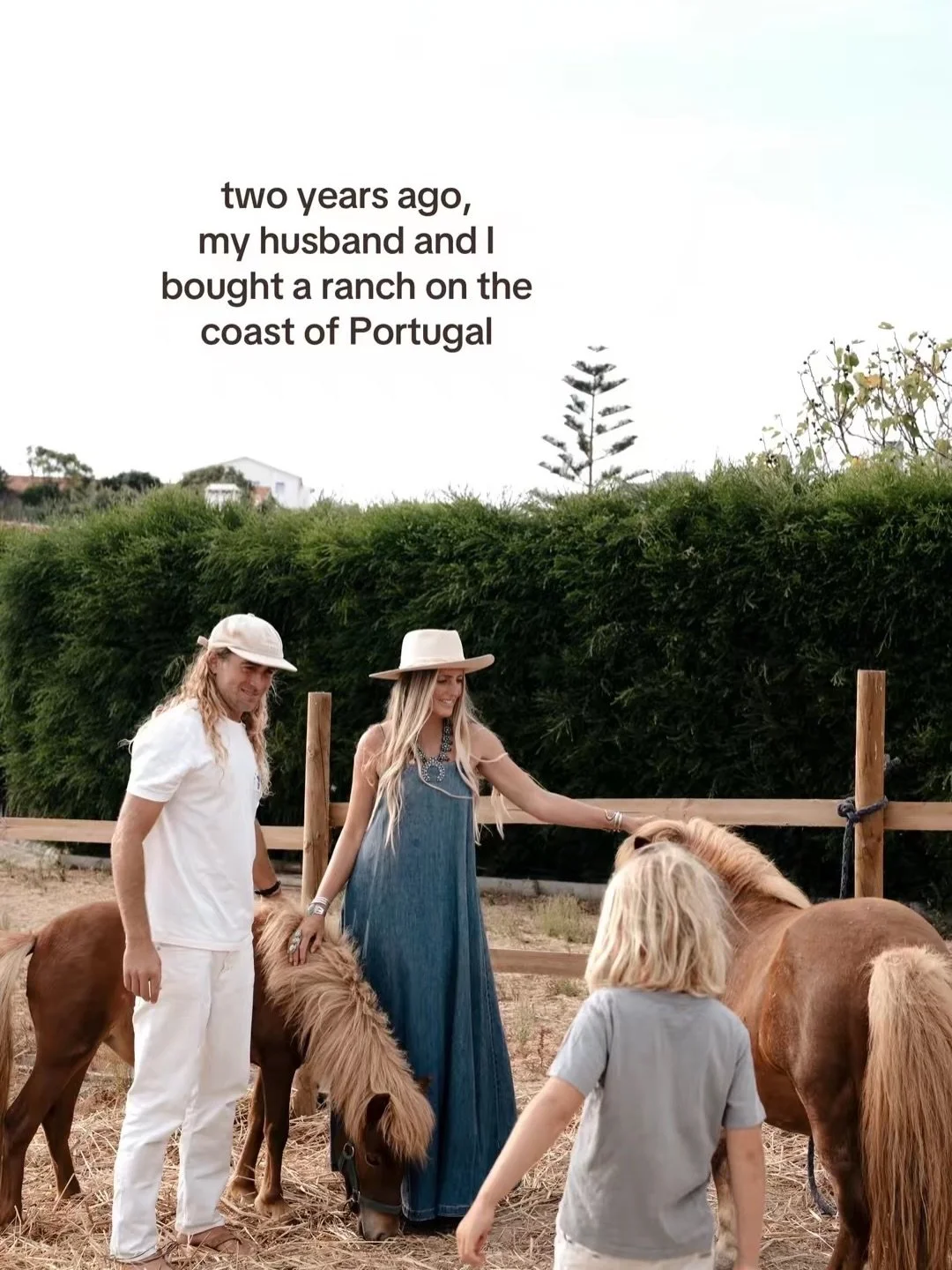 Two years ago, my husband and I bought a ranch on the coast of Portugal.🌵

Leaving behind the hustle culture of Los Angeles, we wanted to slow down, raise our son in nature, and start a new adventure.

We originally were just looking for a house wit