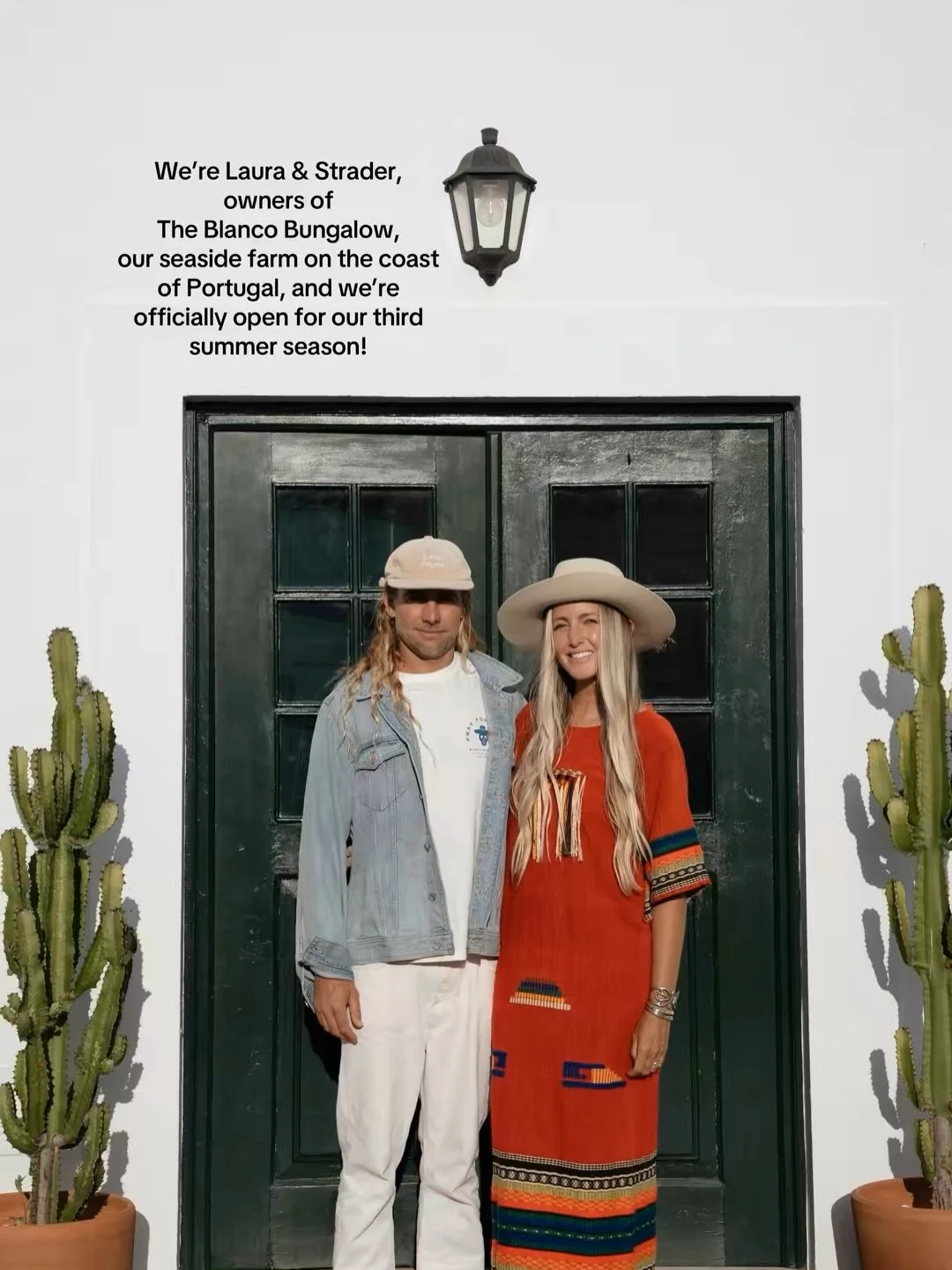 We&rsquo;re officially open for our third summer season at The Blanco Bungalow Ericeira🌵 

We&rsquo;re Laura &amp; Strader, expats from California and owners of The Blanco Bungalow in Ericeira&rsquo;s World Surfing Reserve. If you&rsquo;ve been drea