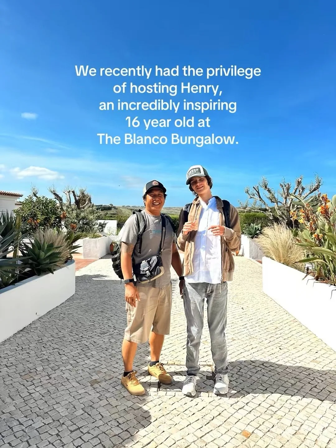We recently had the privilege of hosting Henry, an incredibly inspiring 16 year old kid at Blanco Bungalow.

While Henry&rsquo;s story is not ours to tell, what I can say is that the obstacles this kid has overcome are nothing short of incredible.

O