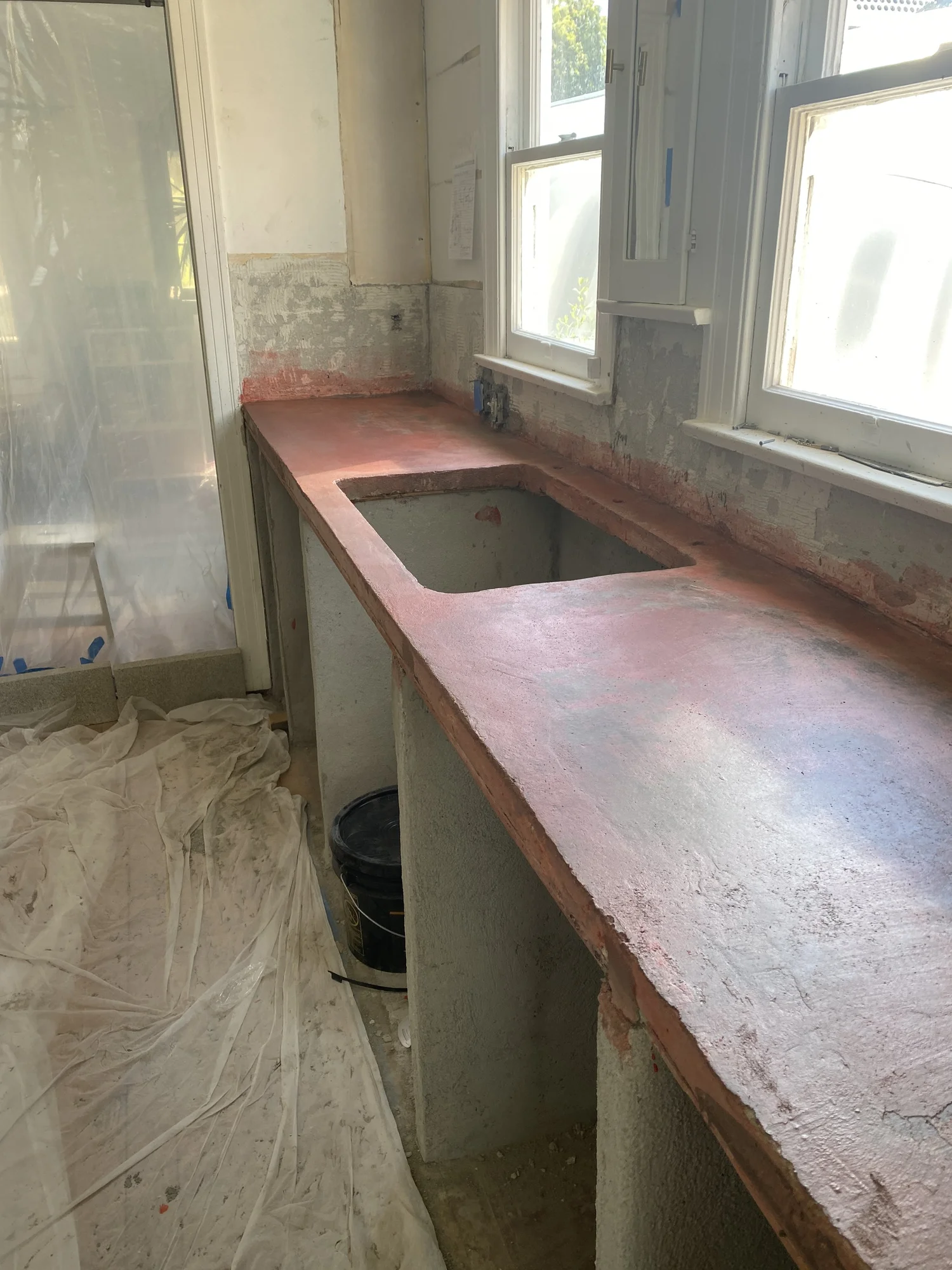 Our Spanish Bungalow Kitchen Reno: Week 4 (Concrete Countertops, Micro