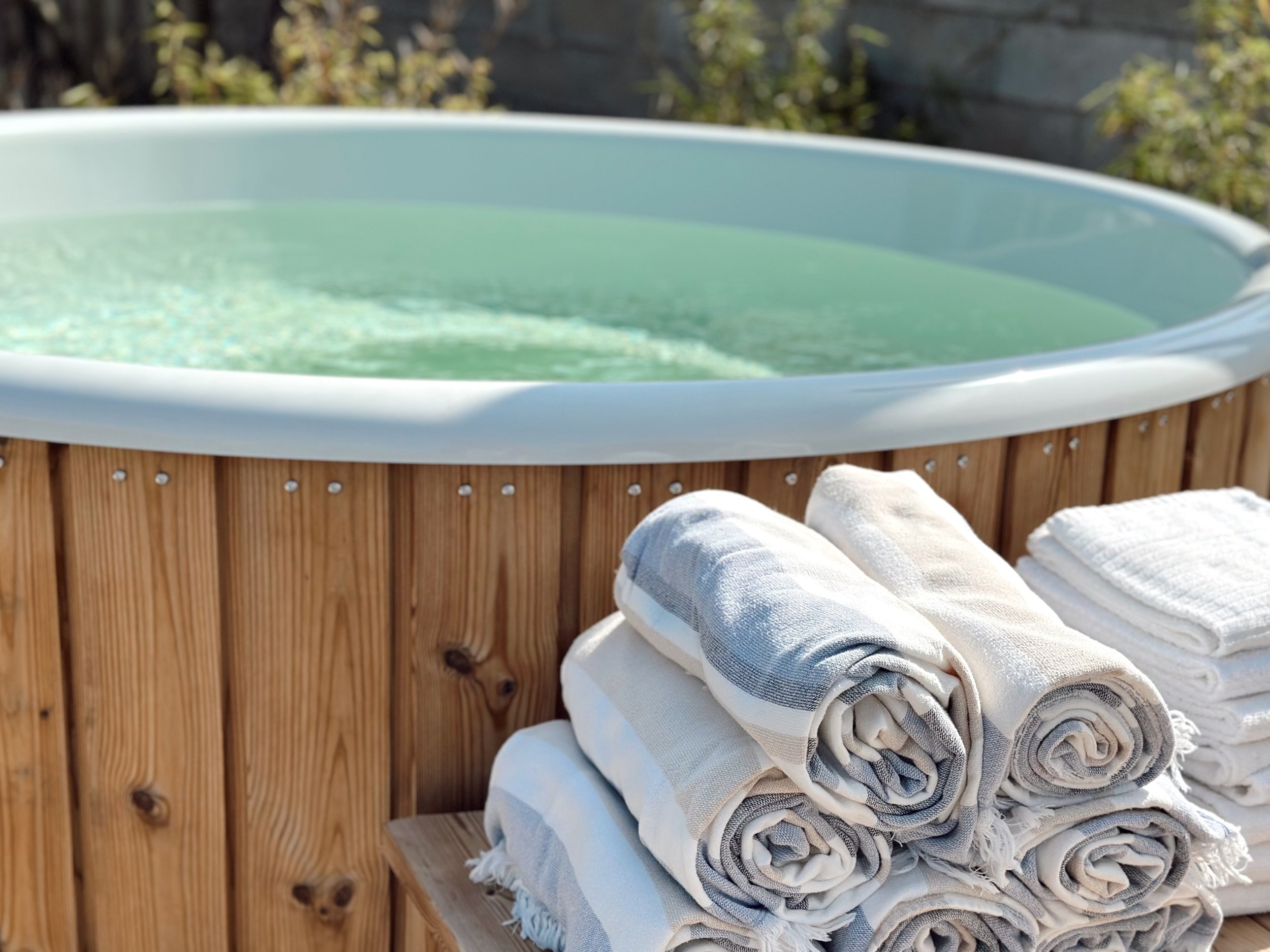 Soaking Tub at Ocotillo Spa at The Blanco Bungalow Ericeira Portugal