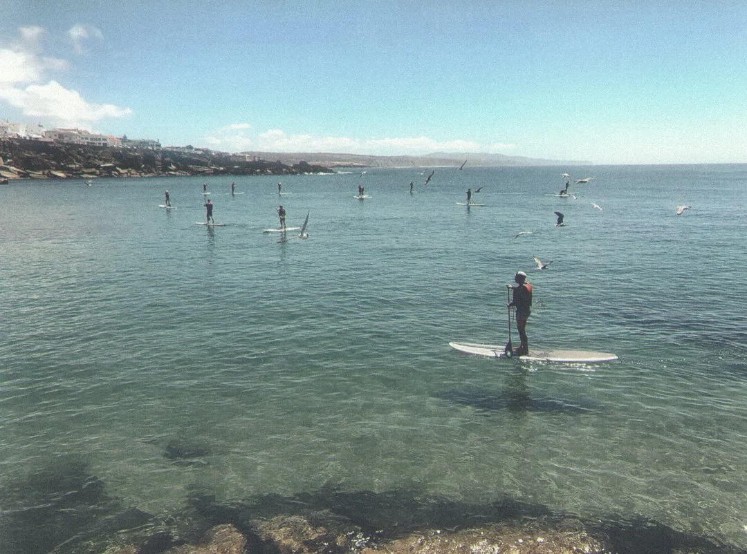 Stand up Paddleboarding with The Blanco Bungalow Ericeira Portugal.JPG