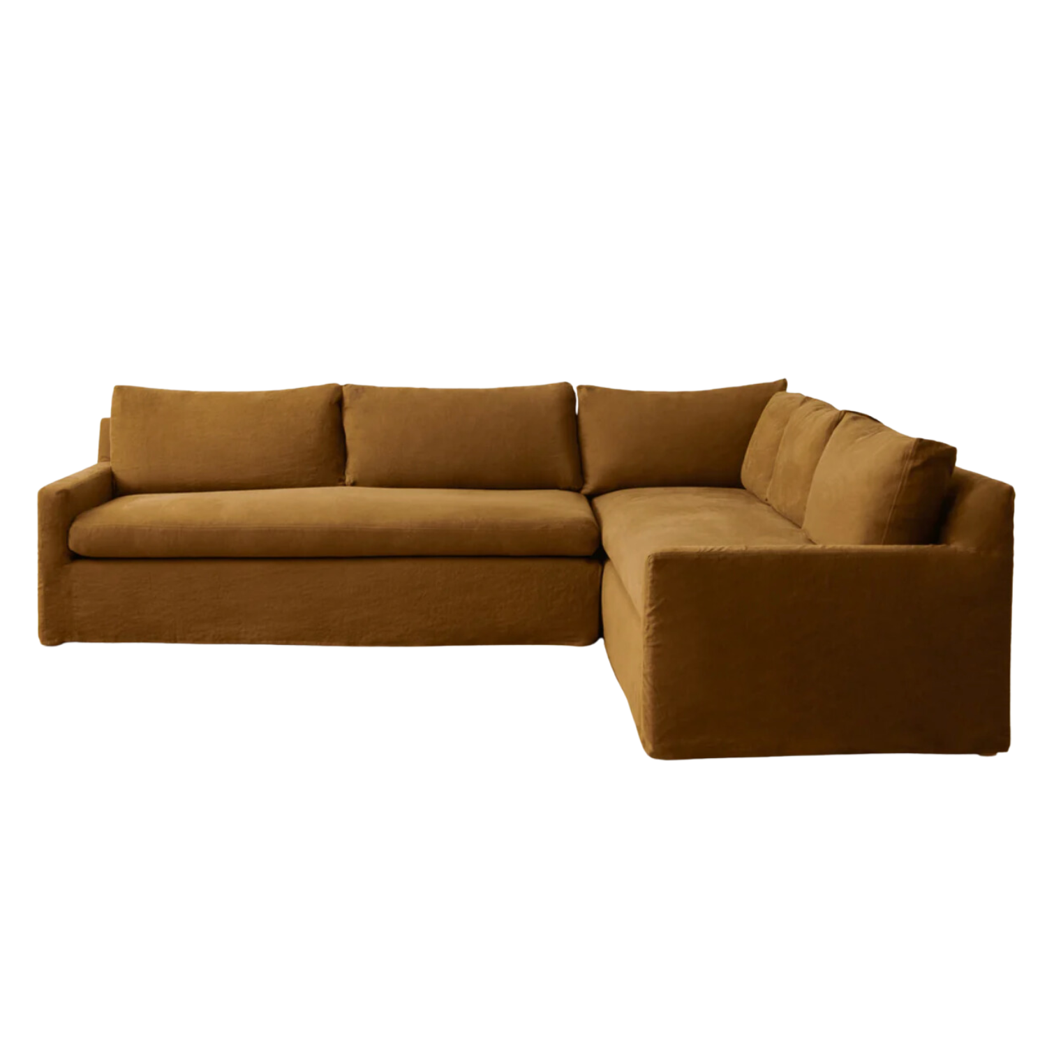 Ochre Linen Sectional
