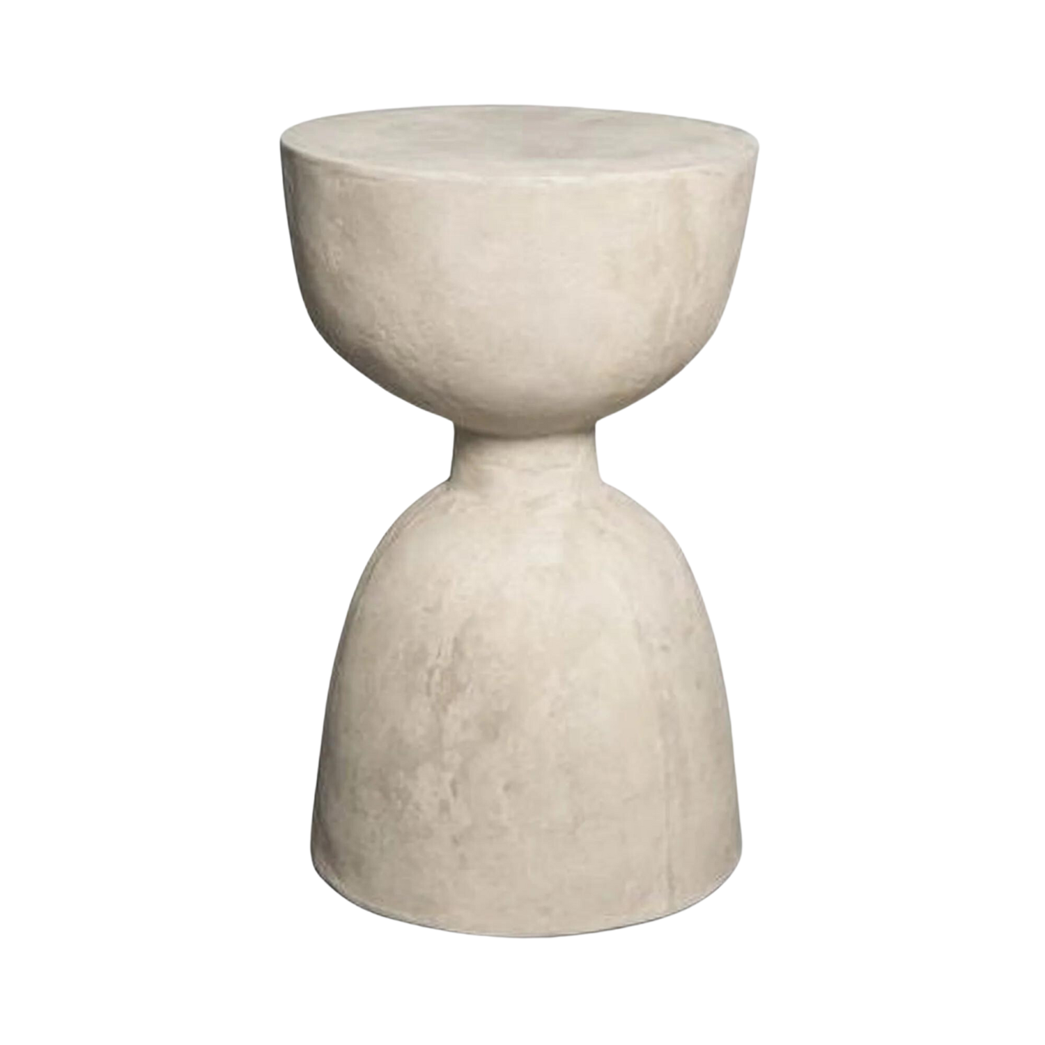 Stone Pedestal Side Table