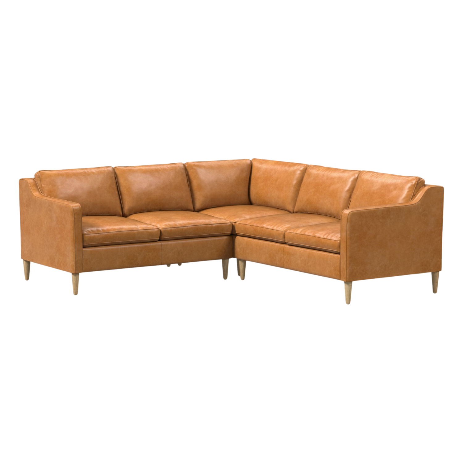 Hamilton Leather Sectional Couch