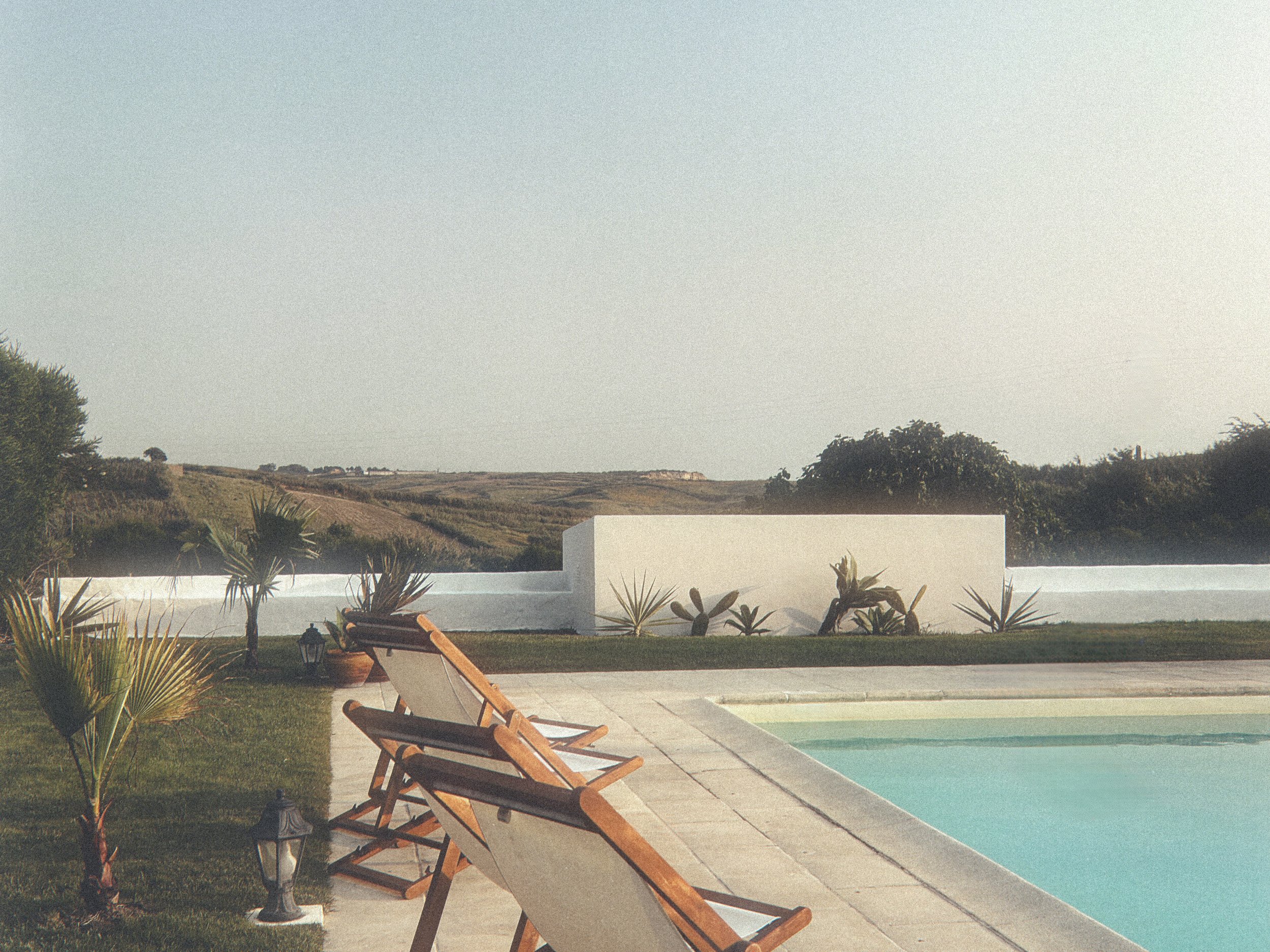 Saltwater pool at Blanco Bungalow seaside ranch, Ericeira Portugal