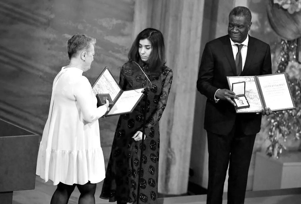 Nadia Murad 2018 Nobel Peace Prize Ceremony.
