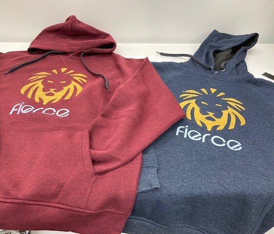 🦁🦁 We realize nobody is grabbing for their sweatshirt this week 🔥🔥☀️☀️☀️ buuuuut&hellip;it&rsquo;s not too early to start thinking about your winter gear!  Let&rsquo;s help you start creating a a &lsquo;fierce&rsquo; logo for your brand! 😝 #taki