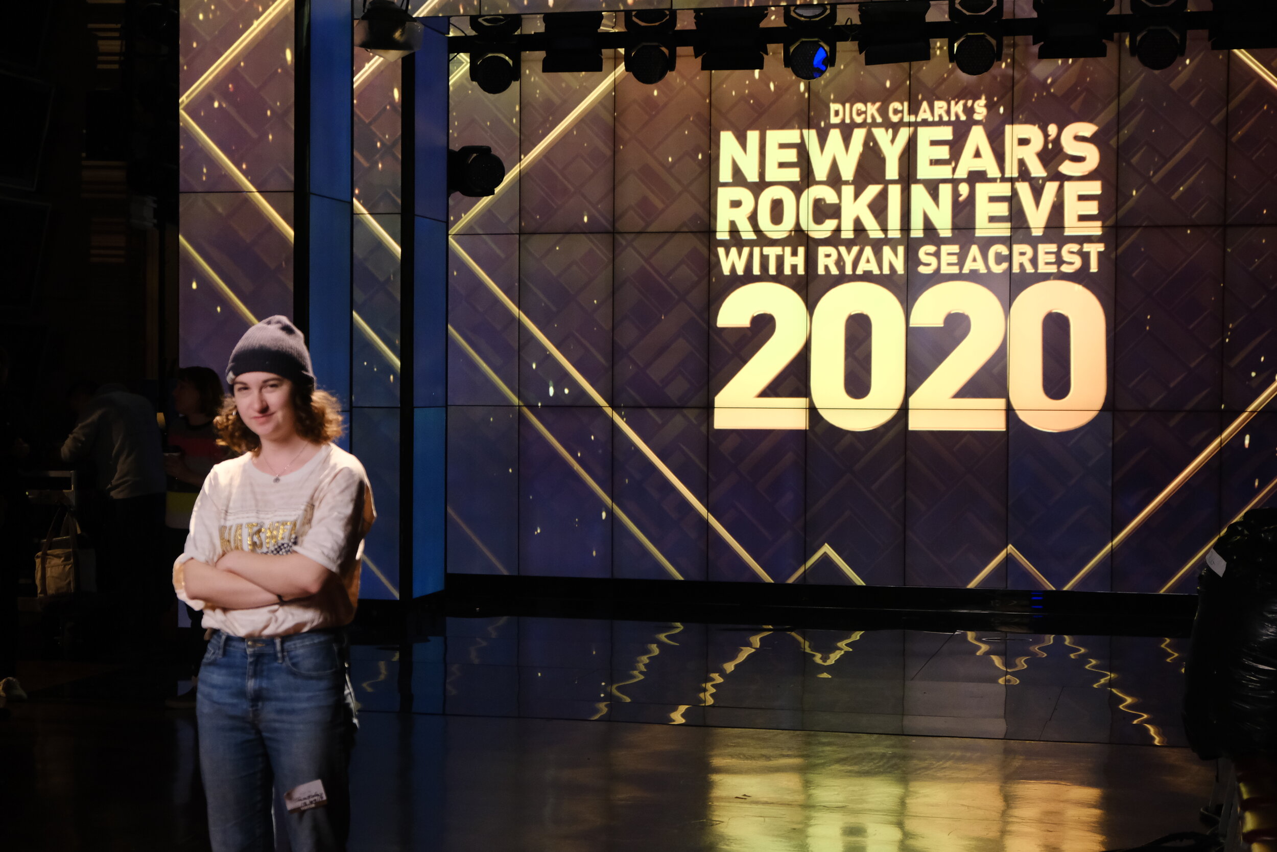 Standing in for New Year's Rockin Eve promos