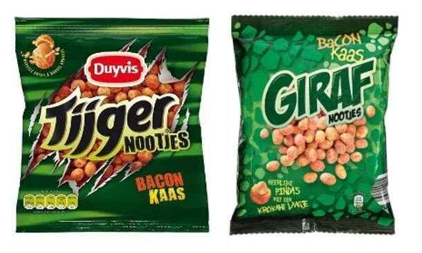 Tijgernootjes vs. Girafnootjes - Uiterlijk-beschermende merken Frito-Lay geen tandeloze tijger *