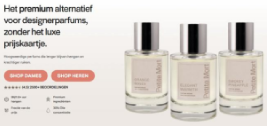 Bekende parfums worden de dupe van misleidende reclame