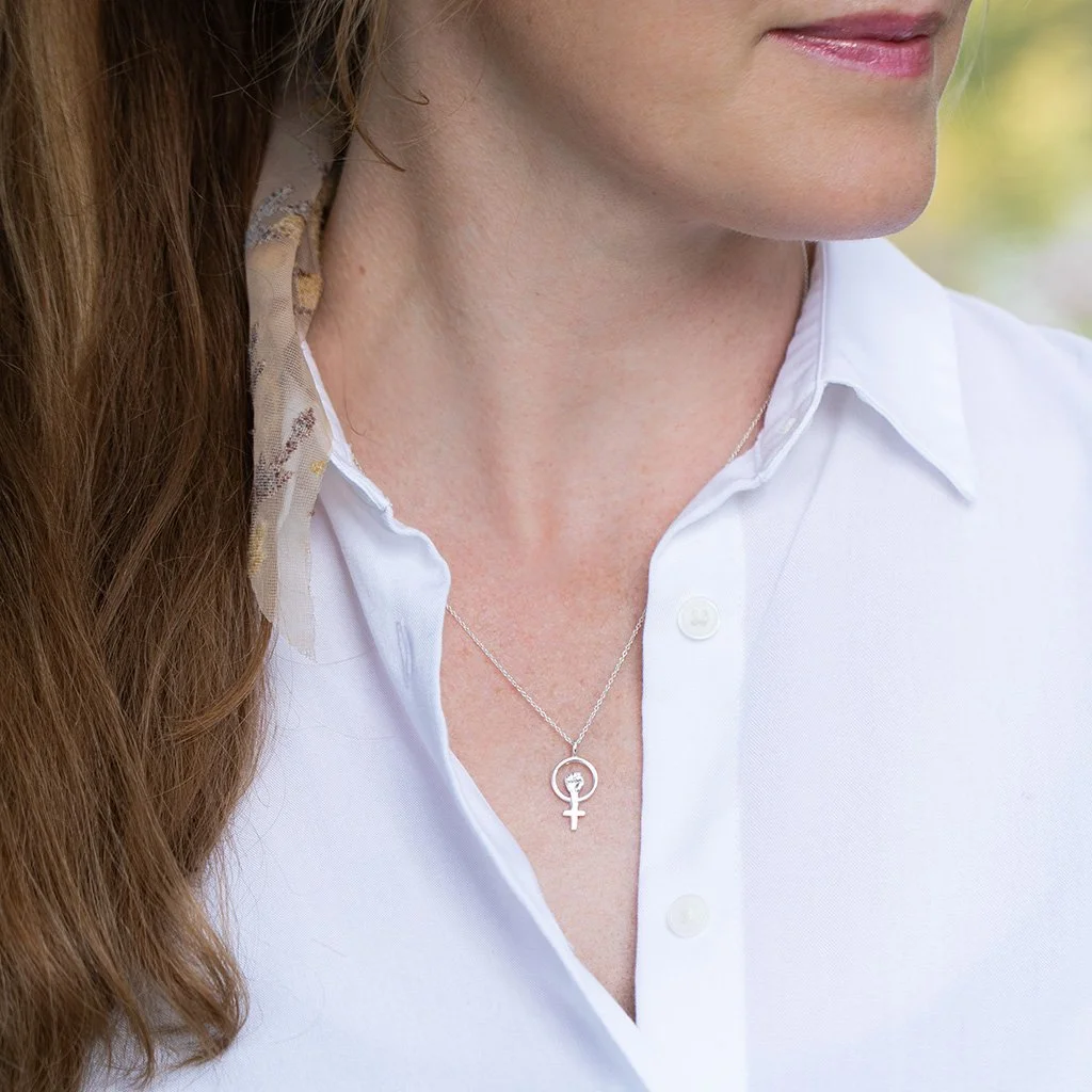 Female Empowerment Necklace (silver or 