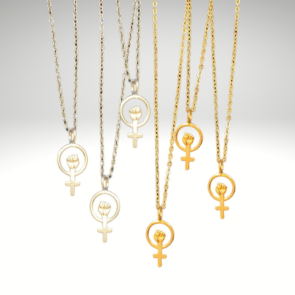 Female Empowerment Necklace (silver or 