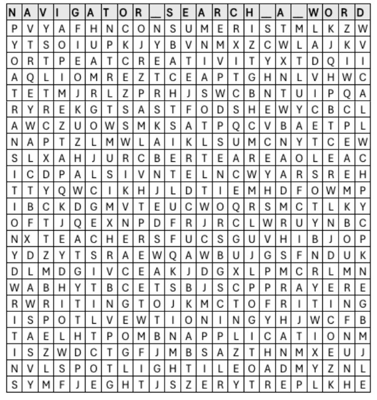 Navigator Search-A-Word December Publication 2025
