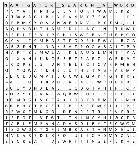 Navigator Search-A-Word January Publication 2026