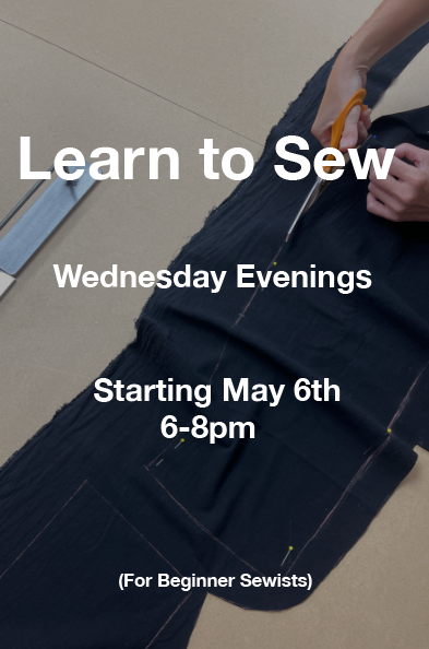 Learn to Sew | Wednesday Evenings | Adults | Starting May 6th