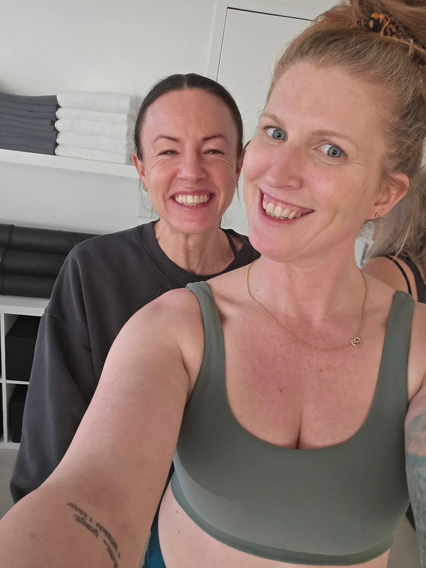 Before Hot 🔥 Yoga &amp; After <SWIPE>

I started as a student at @athahotyoga  in early October in an attempt to find something that would inspire, enrich, empower, and expand me. 

I love that no matter which class I take, I connect with the 